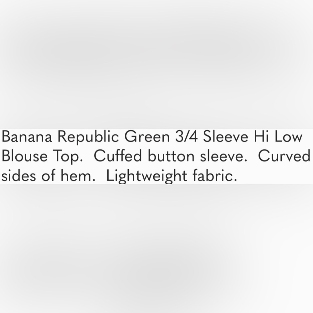 Sold NWT Banana Republic blouse - Picture 10 of 10